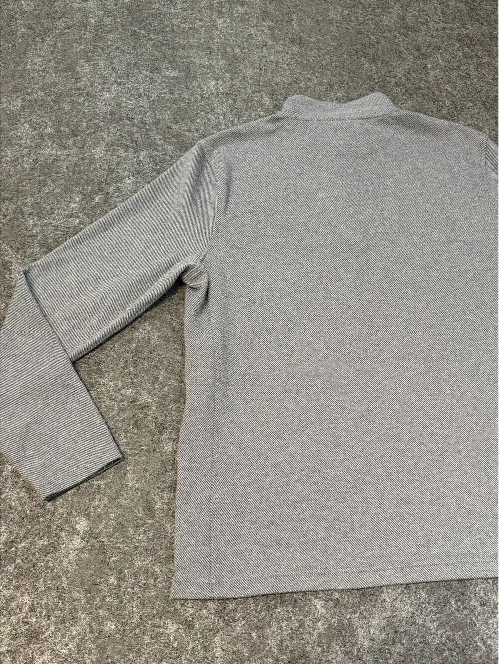 J.Crew Authentic Fleece Double-Knit 1/4 Zip Pullover Men’s M Gray BU377